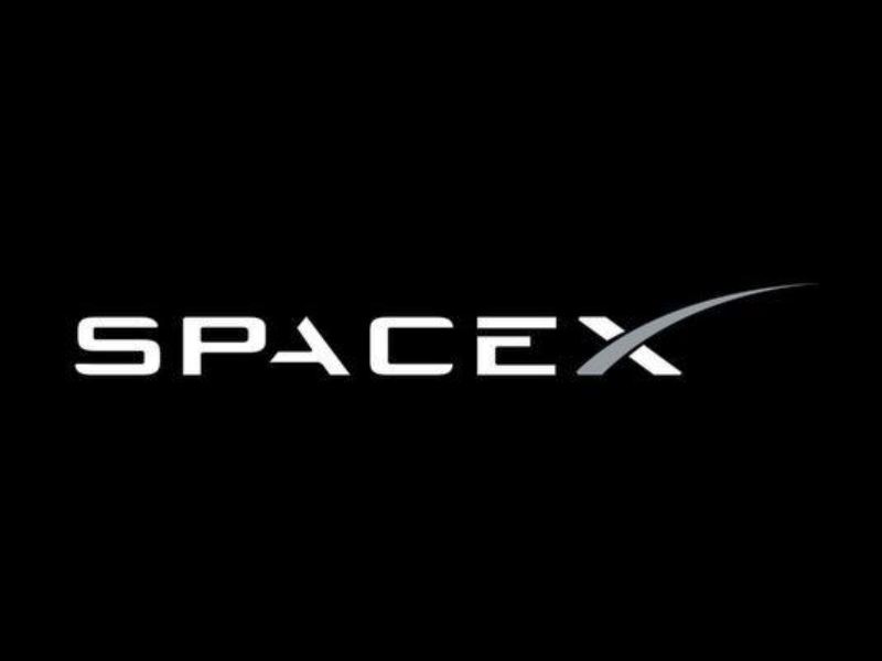 Black SpaceX logo